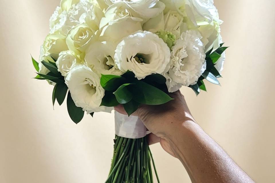 Buquê natural  branco