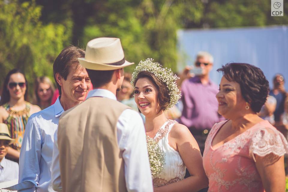 Detalhes do casamento de dia