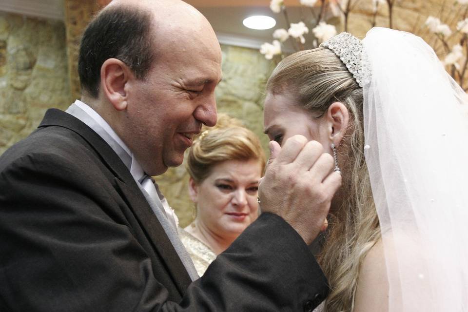 Momento sublime pai e filha