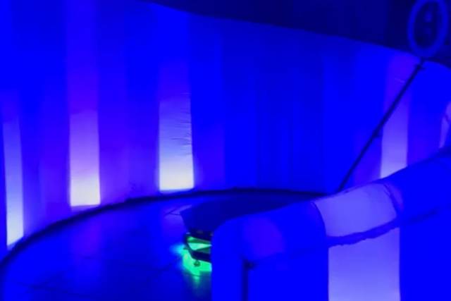 LED azul impactante