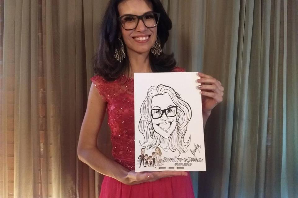 Caricaturas ao vivo