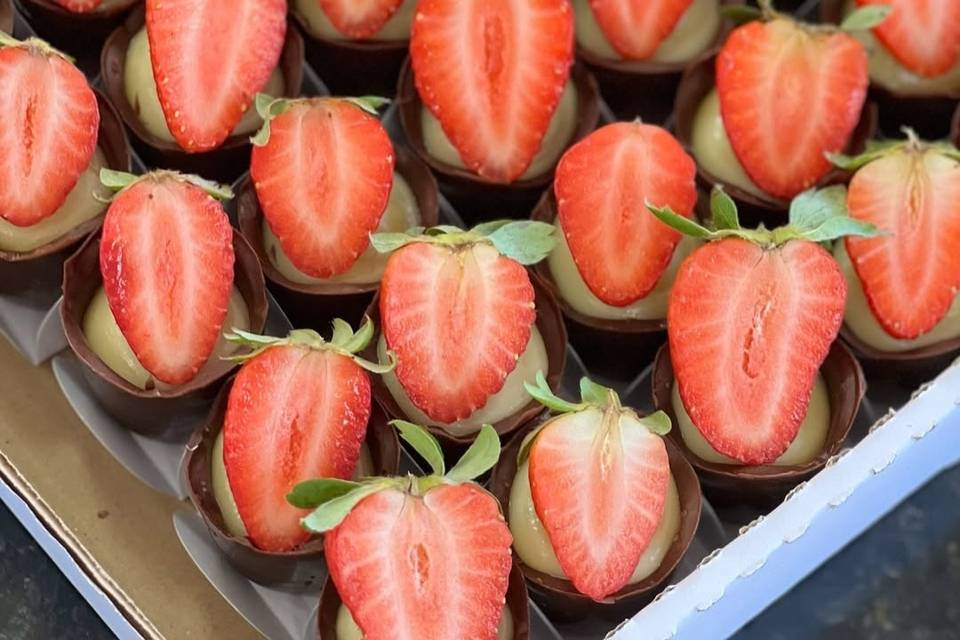 Chocolate Trufado com Morango