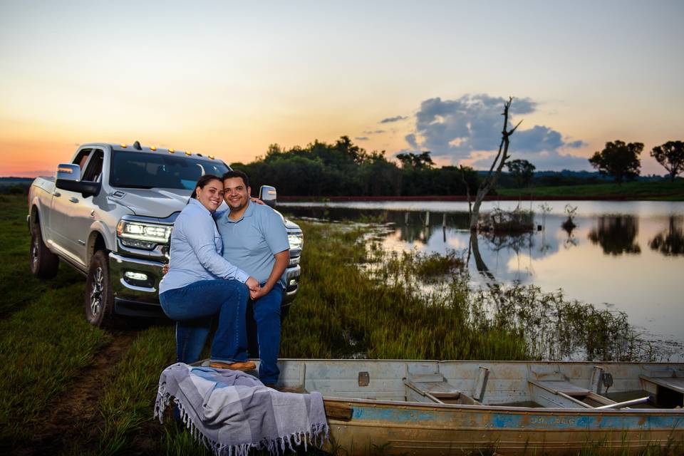 Ensaio ao por do sol