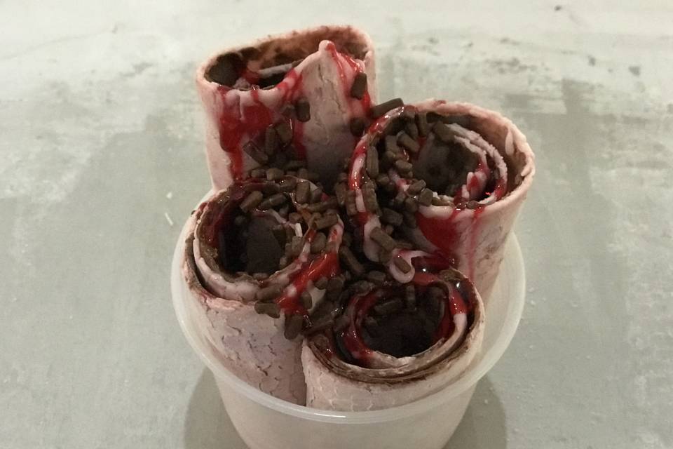 Frutas vermelhas e nutella