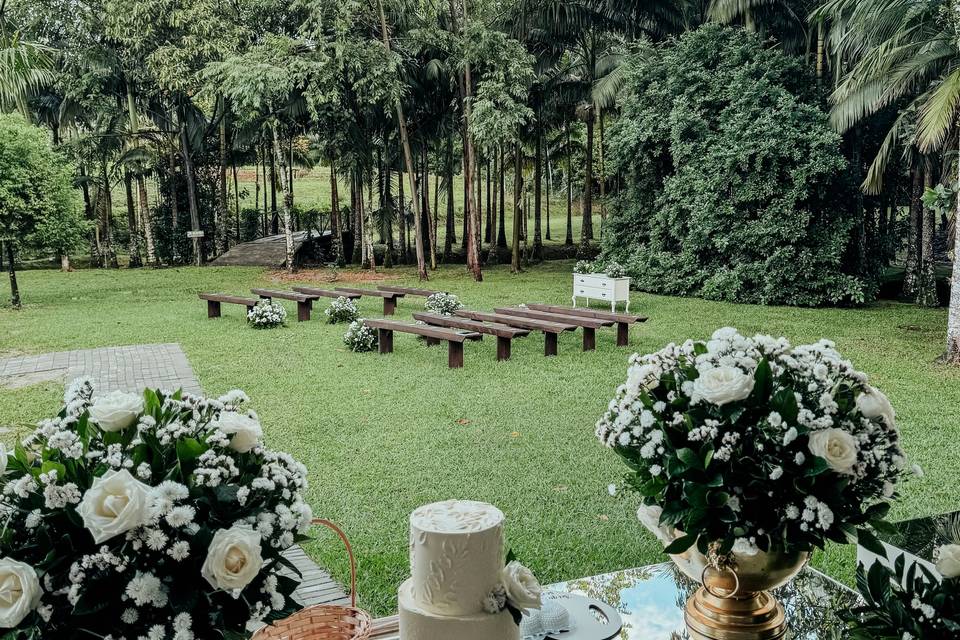 Cerimônia no gramado