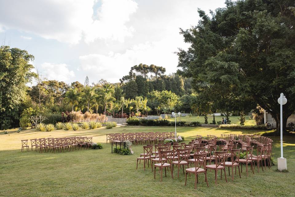 Cerimônia no jardim