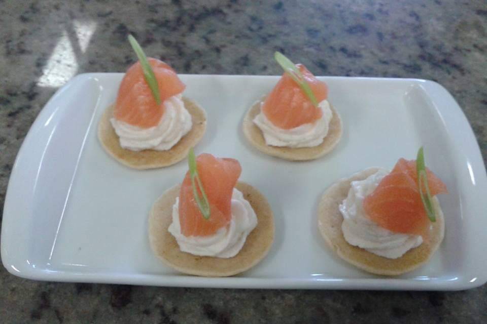 Canapé de Salmão