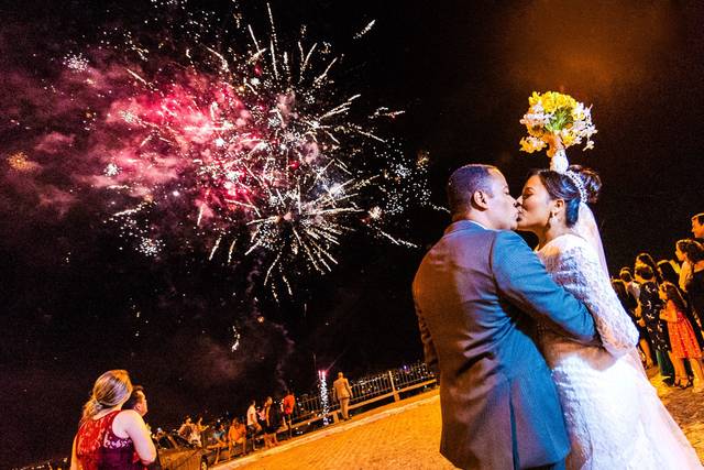 A magia dos fogos artifício