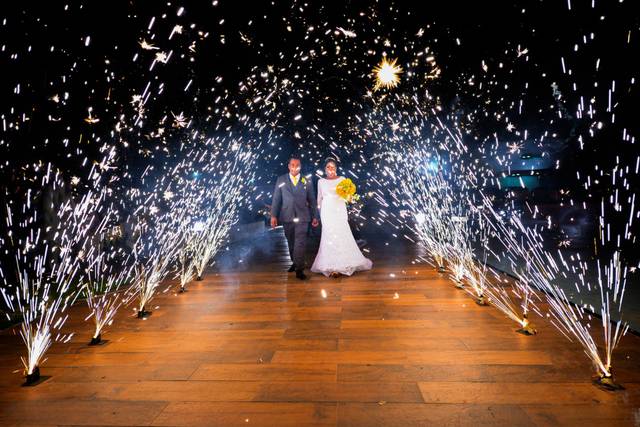 A magia dos fogos artifício