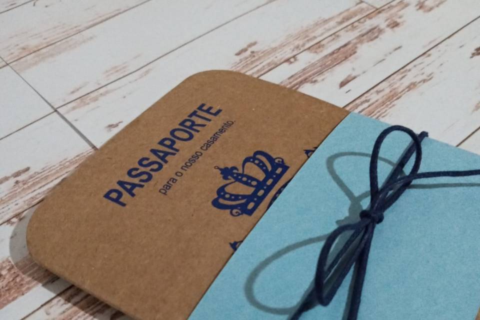 Convite Passaporte Azul
