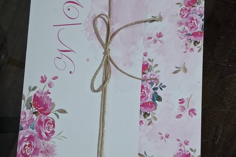 Convite Floral Fucsia