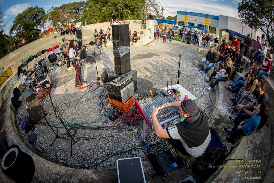 Sonorização ao ar livre Banda