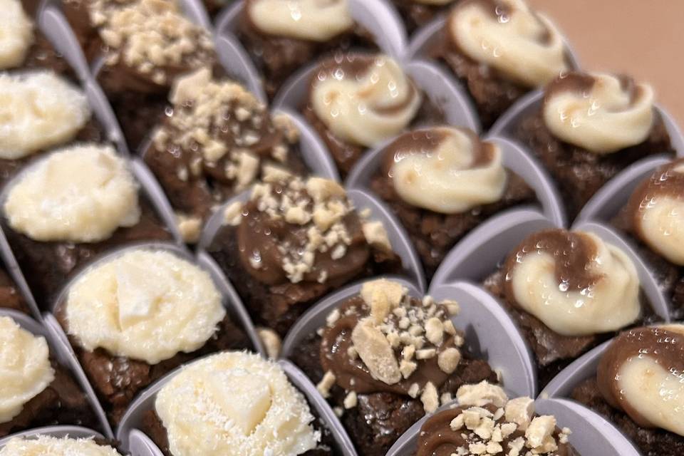 Mini Brownies para mesa