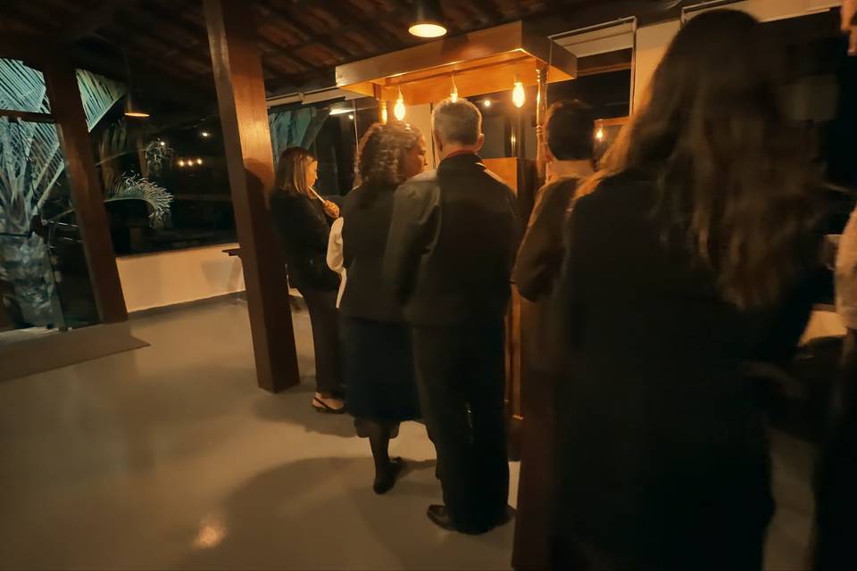 Fila para pegar