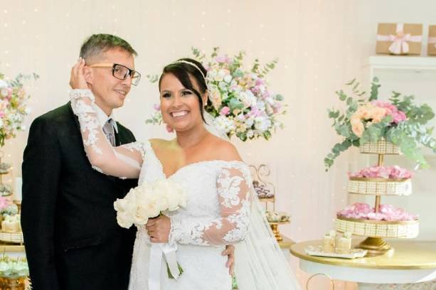 Noivos Gisele e Michel