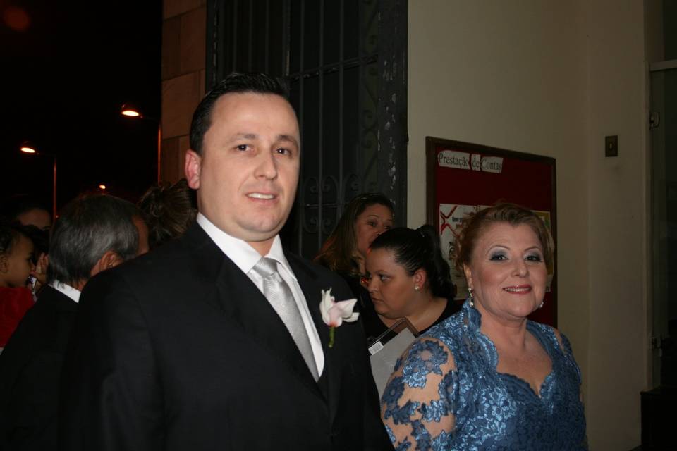 Noivo e sua mãe