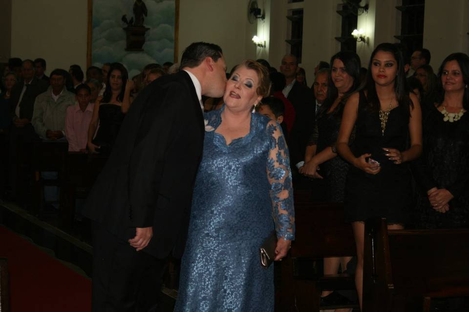 Noivo e sua mãe