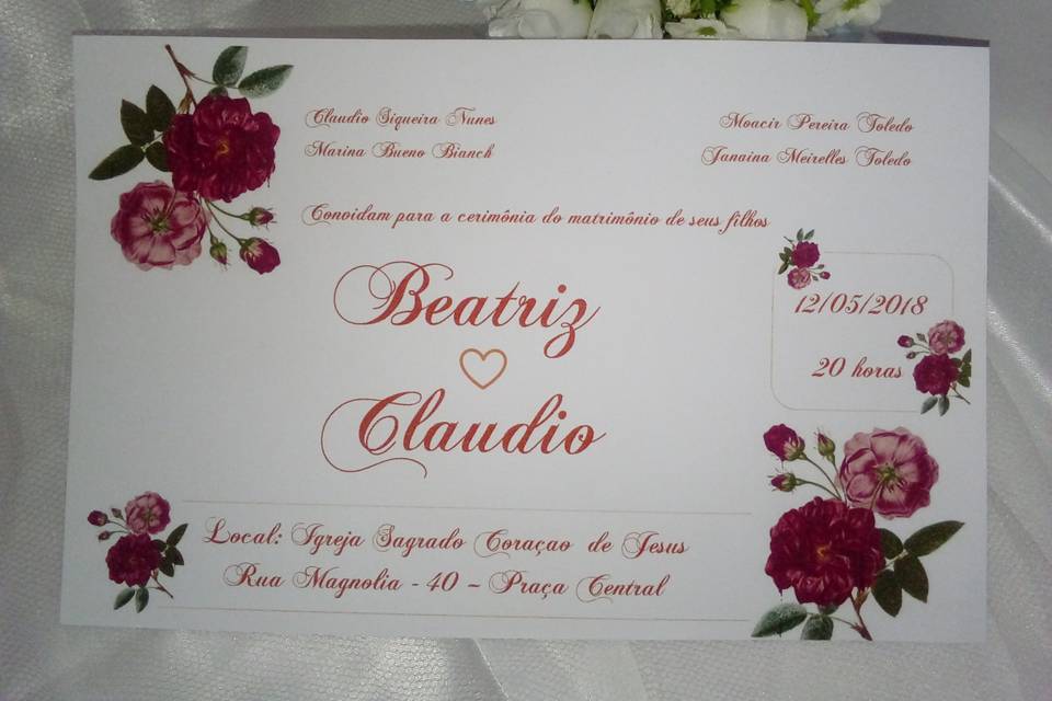 CONVITE PARA CASAMENTO