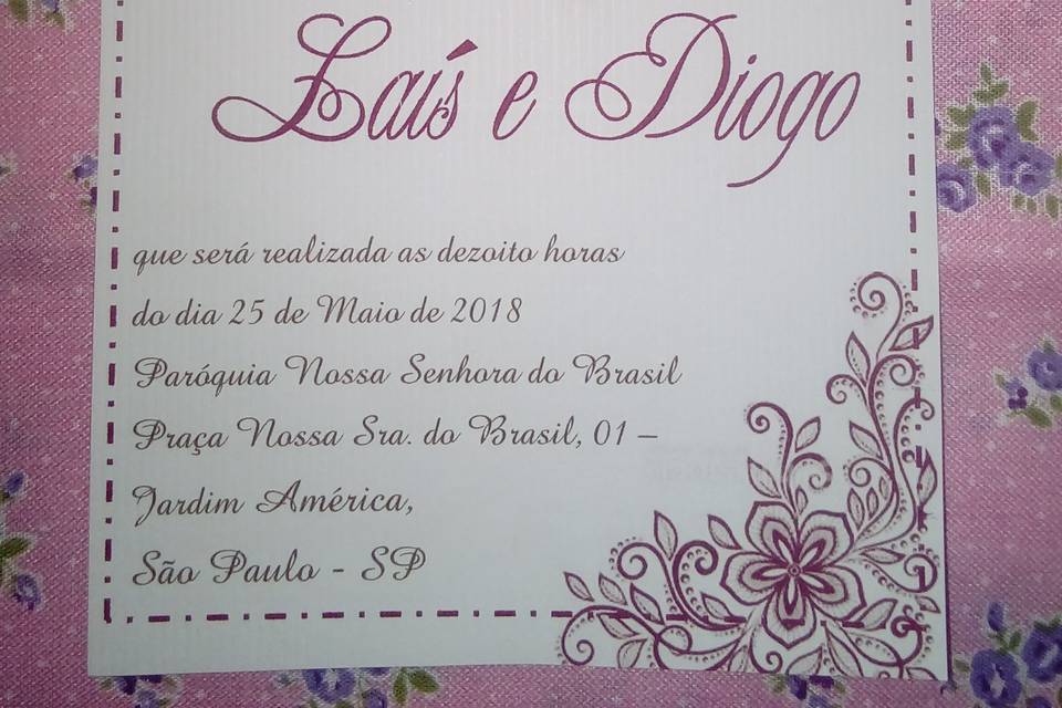 CONVITE PARA CASAMENTO