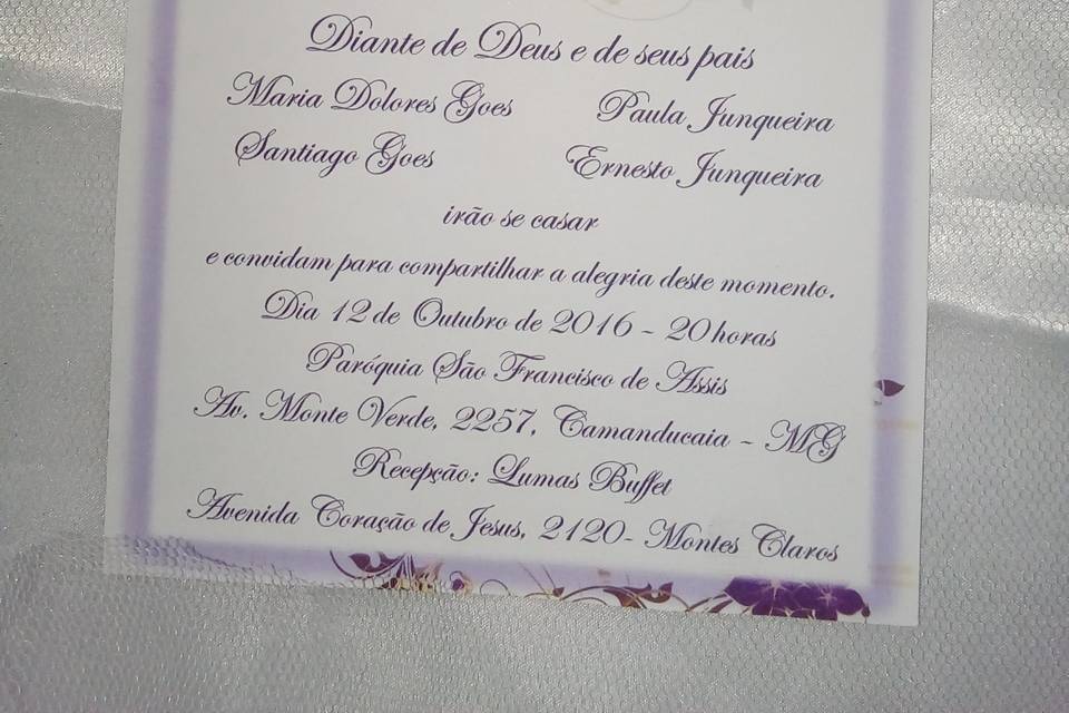 CONVITE PARA CASAMENTO