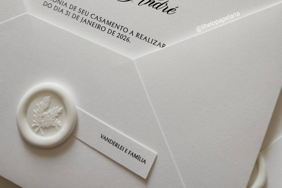 Convite de casamento