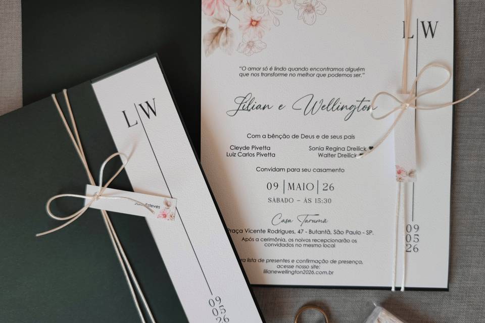Convite de casamento