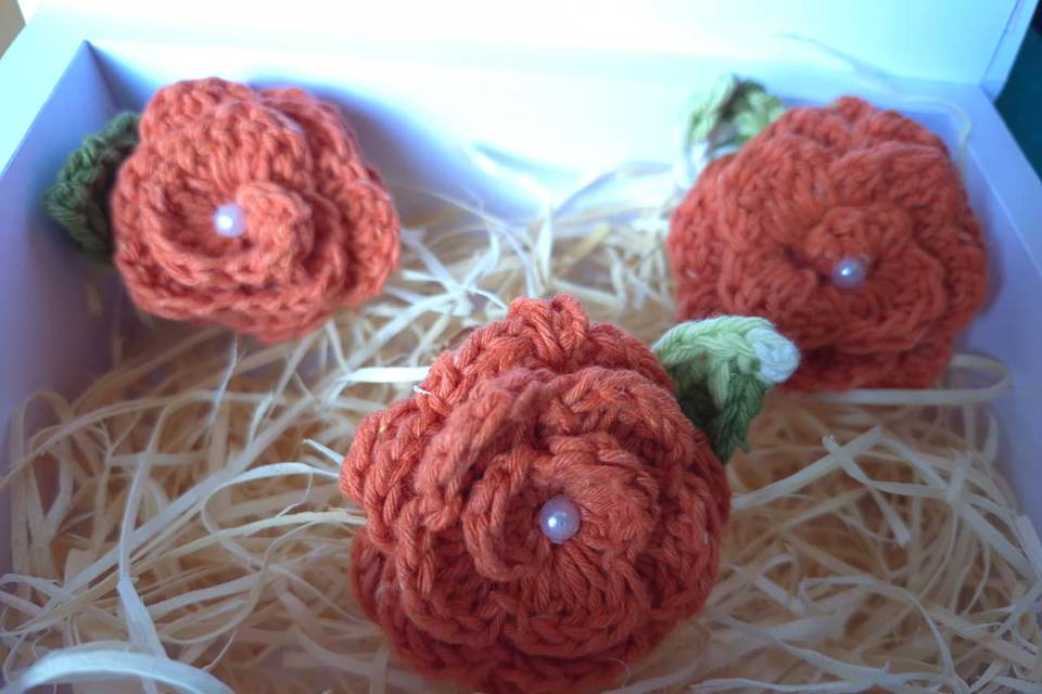 Rosa de crochê