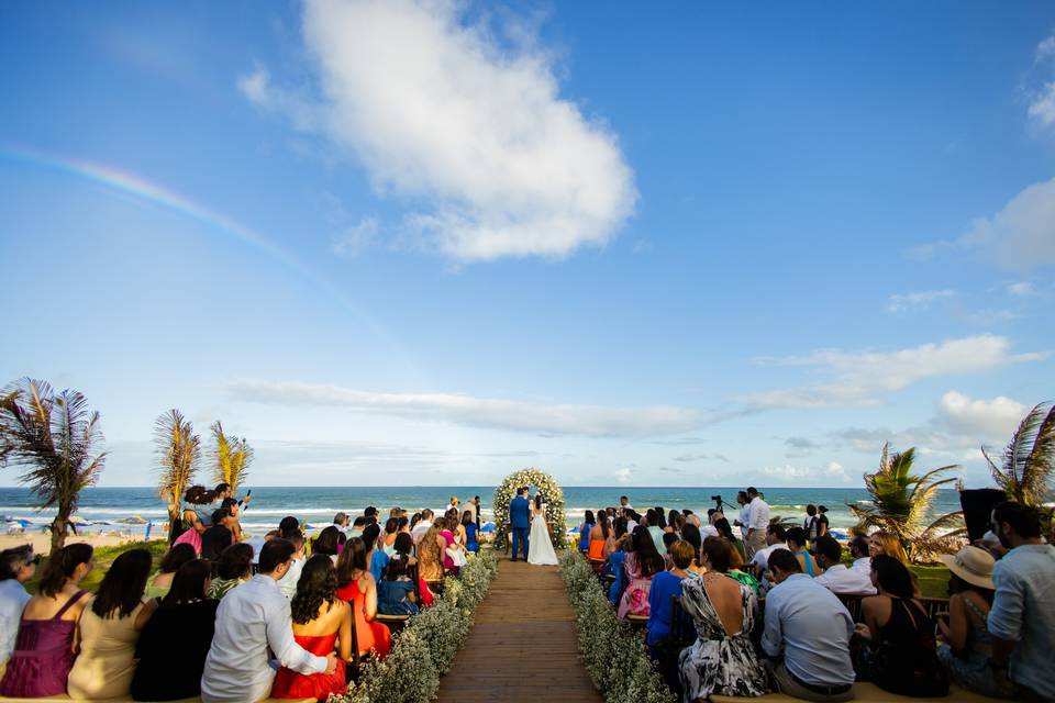 Cerimônia na praia