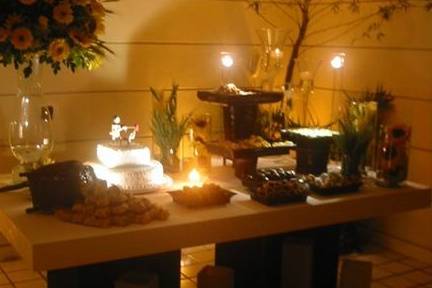 Luz decorativa mesa de doces