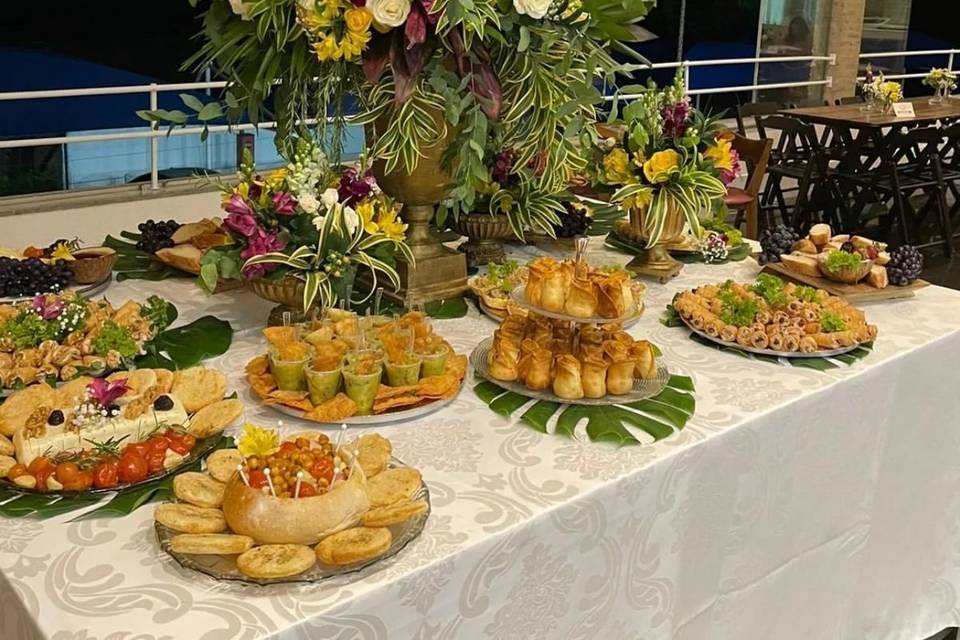 Buffet decorado