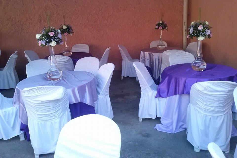 Festa lilas e roxo