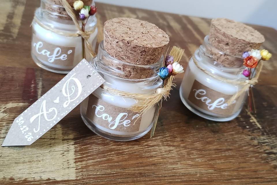Velas com aromas de Café