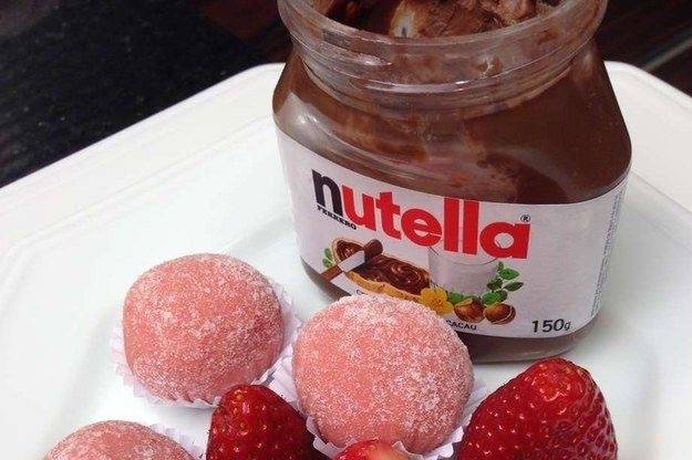 Morango com Nutella