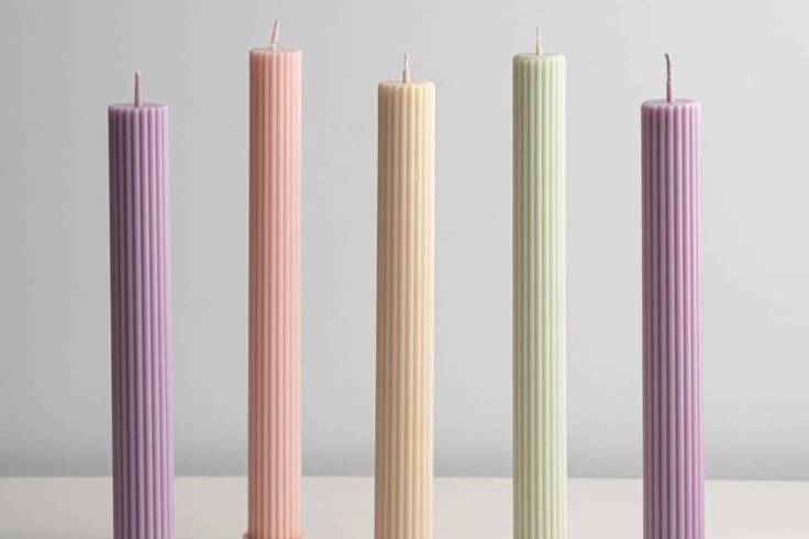 Vela Elegance com base — 27 cm