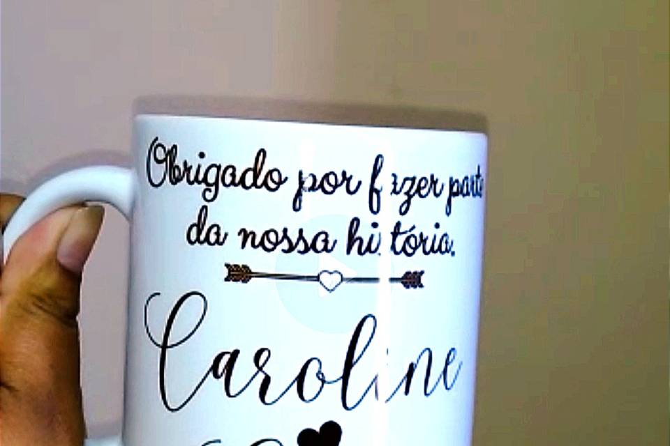 Caneca personalizada na hora