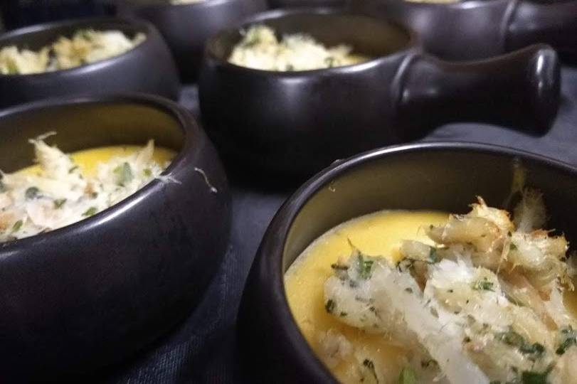 Lascas de bacalhau ao creme