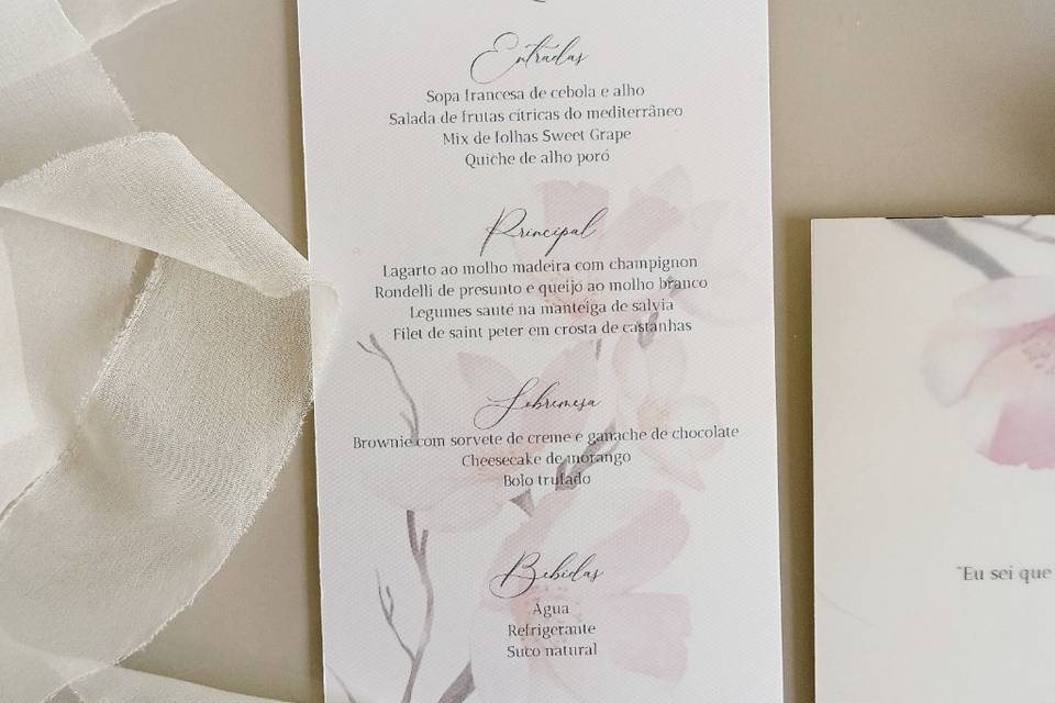 Menu de mesa