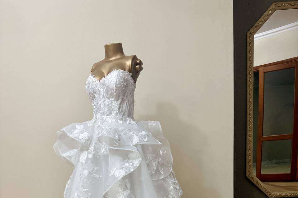 Entre rendas e organza