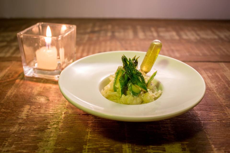 Risoto com infusão