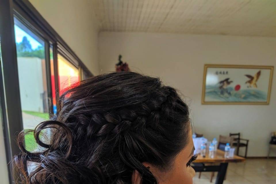 Penteado noiva e madrinha