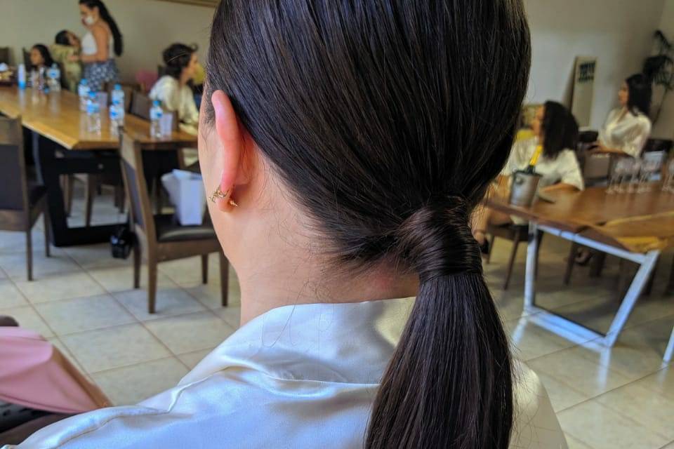 Penteado noiva e madrinha