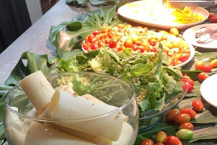 Salada Verde, Palmito e Tomate