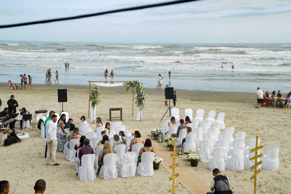 Salao com vista pro mar