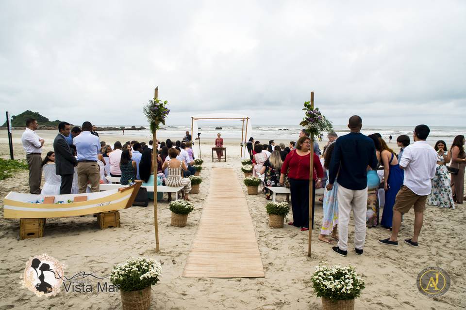 Cerimônia na praia