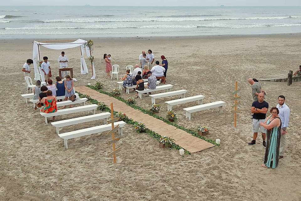 Cerimonia na praia