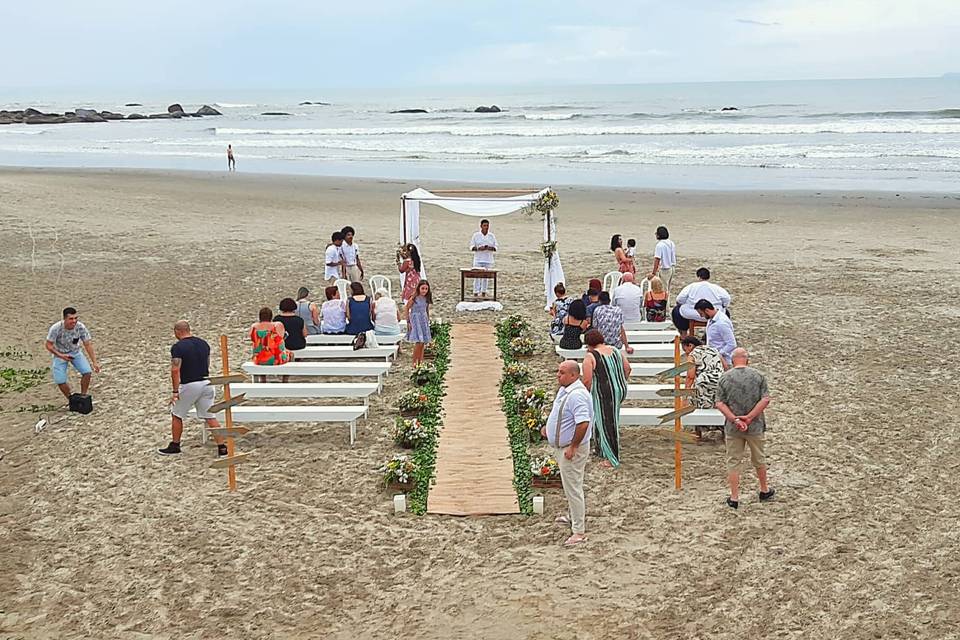 Cerimonia na praia