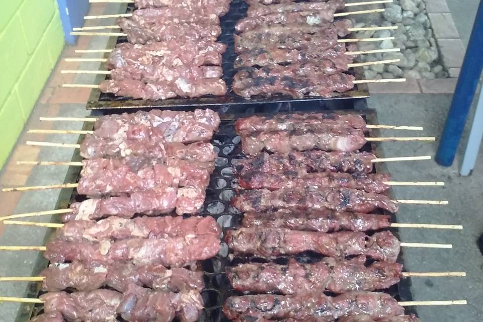 Espetinhos de carne