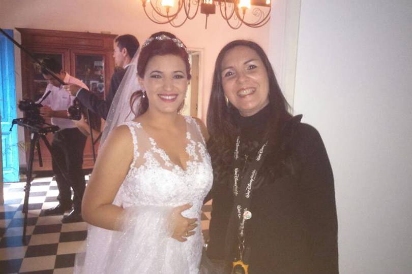 Foto com a noiva