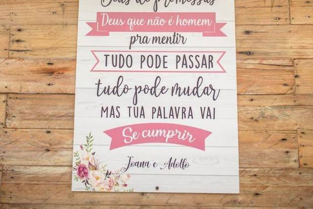 Placa para recepção