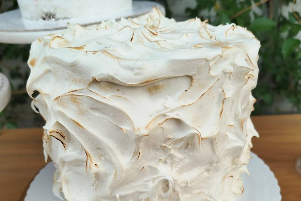Bolo Camafeu com marshmallow